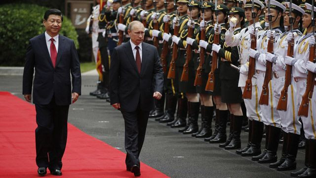 Trước chuyến thăm, Putin nói với truyền thông Trung Quốc rằng phát triển quan hệ Nga - Trung là "ưu tiên vô điều kiện". Trước chuyến thăm, Putin nói với truyền thông Trung Quốc rằng phát triển quan hệ Nga - Trung là "ưu tiên vô điều kiện".