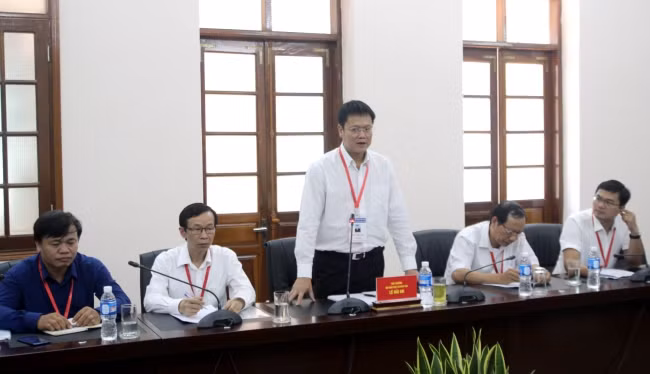 Thứ trưởng Bộ Giáo dục và Đào tạo Lê Hải An phát biểu tại cuộc làm việc (Ảnh: CTV) Thứ trưởng Bộ Giáo dục và Đào tạo Lê Hải An phát biểu tại cuộc làm việc (Ảnh: CTV)