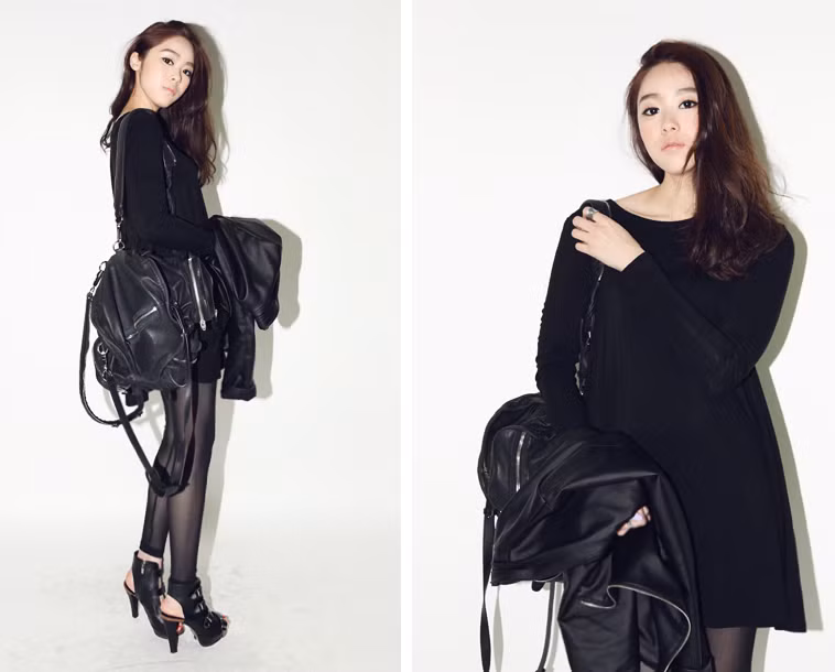 Cách mix đồ cả "cây" đen có lẽ nên dành cho những cô nàng có làn da trắng nõn nà, sẽ rất tôn da. Xem thêm: Mix đồ phong cách,cá tính như Minh Hằng / Giày xinh "nâng niu gót ngà". Cách mix đồ cả "cây" đen có lẽ nên dành cho những cô nàng có làn da trắng nõn nà, sẽ rất tôn da. Xem thêm: Mix đồ phong cách,cá tính như Minh Hằng / Giày xinh "nâng niu gót ngà".