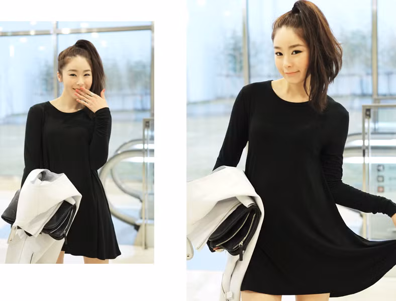 Bộ váy liền màu đen với độ ngắn vừa phải sẽ khiến những cô nàng hơi mập có vóc dáng thon gọn hơn. Xem thêm: Mix đồ phong cách,cá tính như Minh Hằng / Giày xinh "nâng niu gót ngà". Bộ váy liền màu đen với độ ngắn vừa phải sẽ khiến những cô nàng hơi mập có vóc dáng thon gọn hơn. Xem thêm: Mix đồ phong cách,cá tính như Minh Hằng / Giày xinh "nâng niu gót ngà".