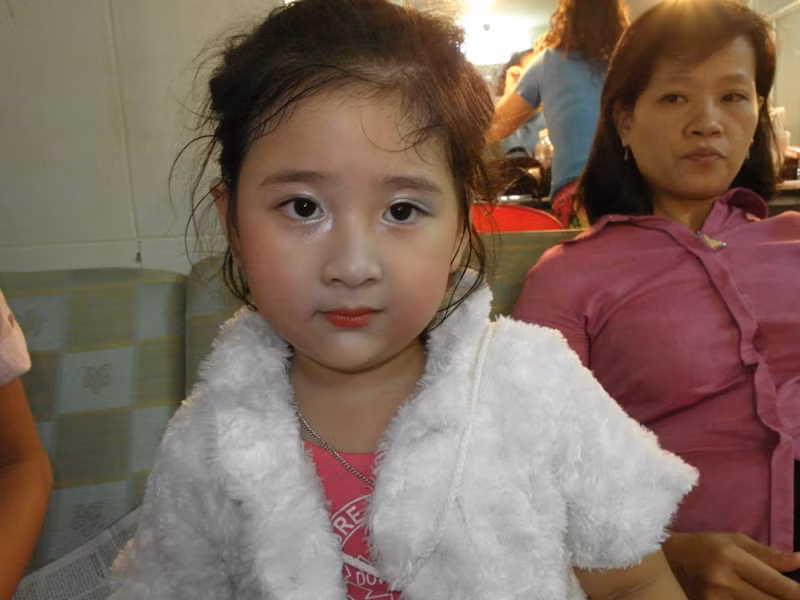 Gương mặt bụ bẫm đầy tự tin của Bí Ngô...
