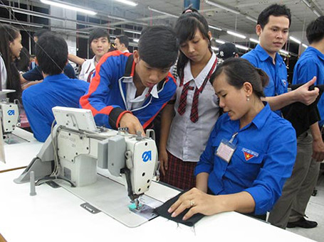 Hệ thống dạy nghề không có vai trò nhiều trong giáo dục hướng nghiệp góp phần phân luồng học sinh sau THCS. Ảnh minh họa.