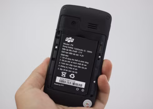 Pin Li-on với dung lượng 1.400mAh