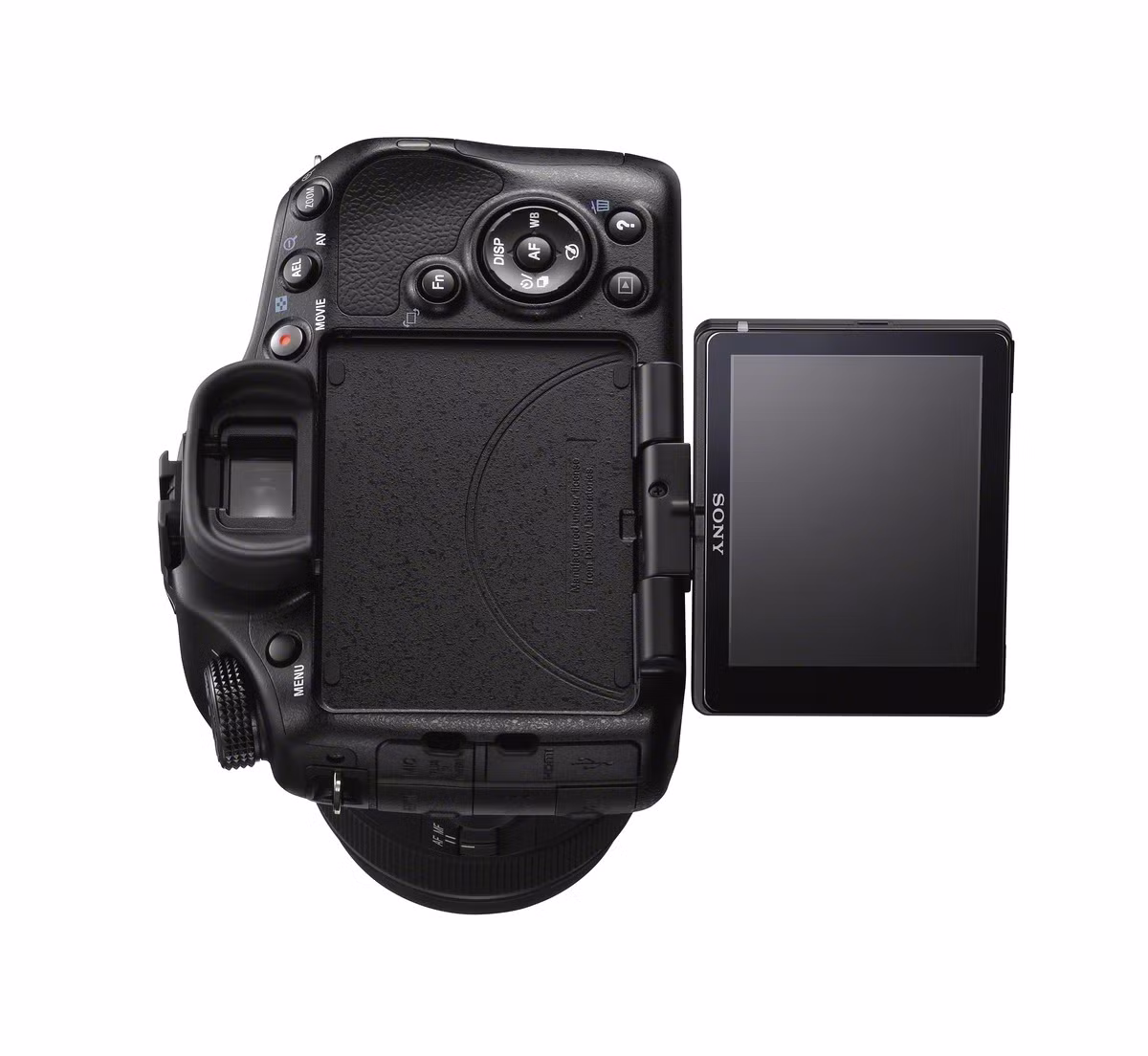 LCD phía sau rộng 3 inch, độ phân giải 921.600 pixel, hỗ trợ lật linh hoạt với kính ngắm điện tử Tru-Finder độ phân giải lên đến 1,4 triệu điểm ảnh.