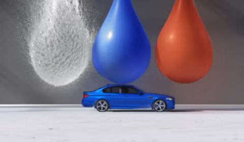 Một trong những hình ảnh ấn tượng của video quảng cáo mới của BMW. Một trong những hình ảnh ấn tượng của video quảng cáo mới của BMW.