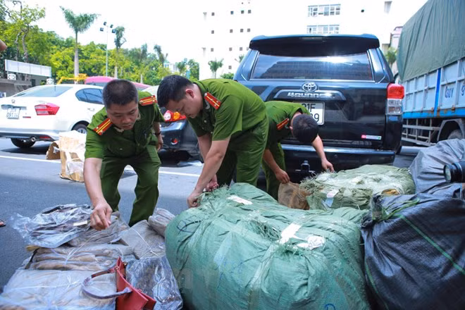 Phát hiện túi xách, ví giả nhiều thương hiệu nổi tiếng thế giới. ảnh: Vietnam+ Phát hiện túi xách, ví giả nhiều thương hiệu nổi tiếng thế giới. ảnh: Vietnam+