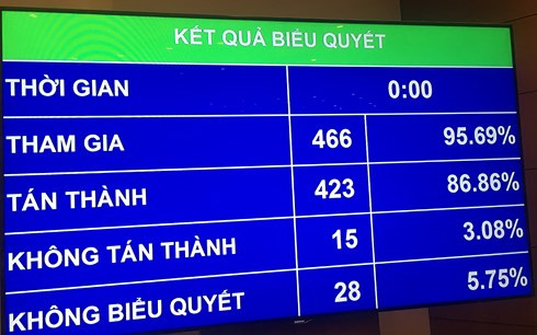 Quốc hội đã thông qua Luật An ninh mạng. ảnh: Ngọc Thành.