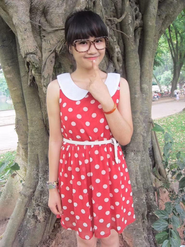 Nguyễn Thanh Thúy trong sáng, đáng yêu