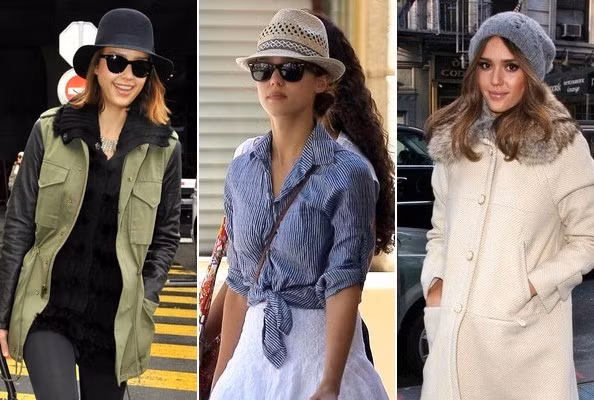 4. Những chiếc mũ cá tính: Tuy đã là bà mẹ hai con nhưng nhiều khi Jessica Alba vẫn khiến mọi người bất ngờ với diện mạo trẻ trung và đáng yêu của mình. Rất đơn giản, người đẹp mặc đồ bụi bặm một chút và đội mũ phớt lên đầu, hay chiếc mũ len kết hợp áo khoác dạ dài ấm áp làm cô thêm nữ tính. Phụ kiện đơn giản nhưng lại góp phần quan trọng làm dung nhan của Jessica Alba thêm nổi bật và lôi cuốn. 4. Những chiếc mũ cá tính: Tuy đã là bà mẹ hai con nhưng nhiều khi Jessica Alba vẫn khiến mọi người bất ngờ với diện mạo trẻ trung và đáng yêu của mình. Rất đơn giản, người đẹp mặc đồ bụi bặm một chút và đội mũ phớt lên đầu, hay chiếc mũ len kết hợp áo khoác dạ dài ấm áp làm cô thêm nữ tính. Phụ kiện đơn giản nhưng lại góp phần quan trọng làm dung nhan của Jessica Alba thêm nổi bật và lôi cuốn.