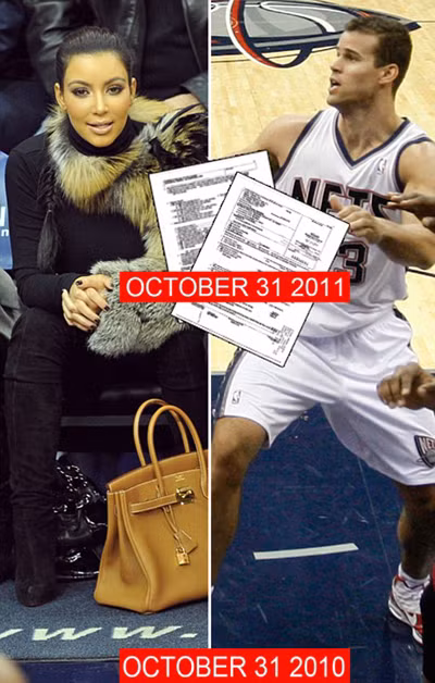 Kim Kardashian đệ đơn ly dị chồng đúng vào ngày cách đây 1 năm cô lần đầu gặp Kris Humphries.