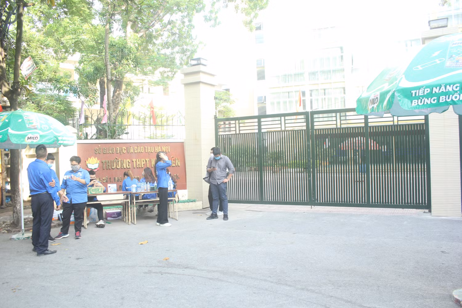 Điểm thi Trung học Phổ thông Kim Liên (Ảnh:V.N)