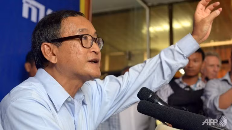 Sam Rainsy, lãnh đạo đảng Cứu quốc đối lập Campuchia. Sam Rainsy, lãnh đạo đảng Cứu quốc đối lập Campuchia.