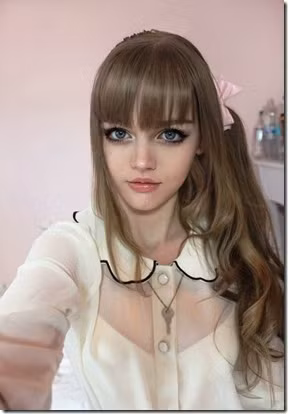 Kiểu tóc xoăn nhẹ ở ngọn và thắt bím lệch bên thường thấy ở những cô nàng búp bê Barbie quen thuộc. Xem thêm: Hotteen Bảo Trân rạng ngời bên "bạn trai"/ Các hot teen 2011 tạo dáng ngày Đông/ "Tám" chuyện thời trang cùng Miss teen Xuân Mai/ Ngẩn ngơ ngắm Teen thời trang rạng rỡ bên hoa cải