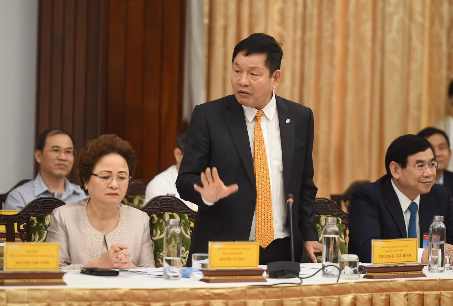 Ông Trương Gia Bình, Trưởng ban Nghiên cứu phát triển kinh tế tư nhân, Chủ tịch tập đoàn FPT. Ảnh: VGP/Quang Hiếu