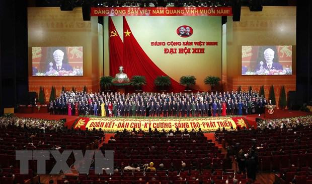 Đồng chí Nguyễn Phú Trọng, Tổng Bí thư Ban Chấp hành Trung ương Đảng khóa XIII, Chủ tịch nước Cộng hòa Xã hội Chủ nghĩa Việt Nam thay mặt Ban Chấp hành Trung ương Đảng khóa XIII phát biểu ý kiến. (Ảnh: TTXVN) Đồng chí Nguyễn Phú Trọng, Tổng Bí thư Ban Chấp hành Trung ương Đảng khóa XIII, Chủ tịch nước Cộng hòa Xã hội Chủ nghĩa Việt Nam thay mặt Ban Chấp hành Trung ương Đảng khóa XIII phát biểu ý kiến. (Ảnh: TTXVN)