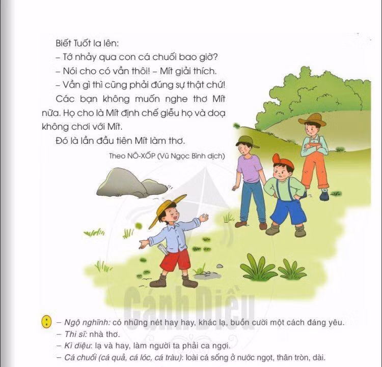 Văn bản "Mít làm thơ".