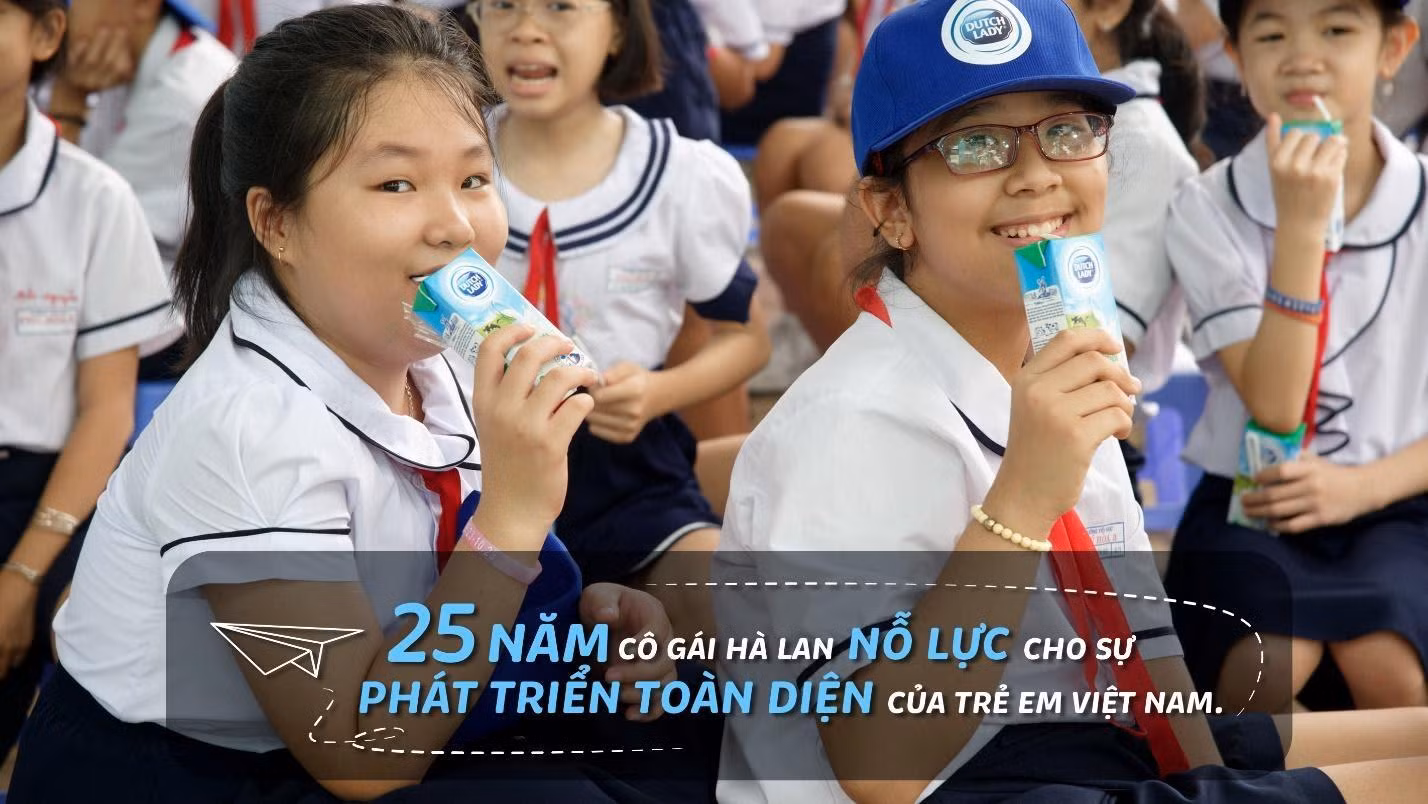 Trong hành trình 25 năm đồng hành cùng Việt Nam, Cô Gái Hà Lan luôn nỗ lực mang đến nguồn dinh dưỡng tối ưu, giúp trẻ em Việt phát triển toàn diện và vươn cao vượt trội Trong hành trình 25 năm đồng hành cùng Việt Nam, Cô Gái Hà Lan luôn nỗ lực mang đến nguồn dinh dưỡng tối ưu, giúp trẻ em Việt phát triển toàn diện và vươn cao vượt trội