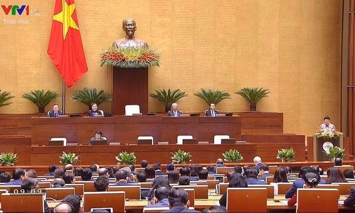 Phiên khai mạc kỳ họp thứ 11, Quốc hội khóa XIV sáng 24/3.