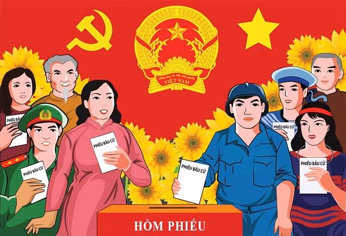 Tranh cổ vũ tuyên truyền bầu cử đại biểu Quốc hội khóa XV và đại biểu Hội đồng Nhân dân các cấp nhiệm kỳ 2021-2026 Tranh cổ vũ tuyên truyền bầu cử đại biểu Quốc hội khóa XV và đại biểu Hội đồng Nhân dân các cấp nhiệm kỳ 2021-2026
