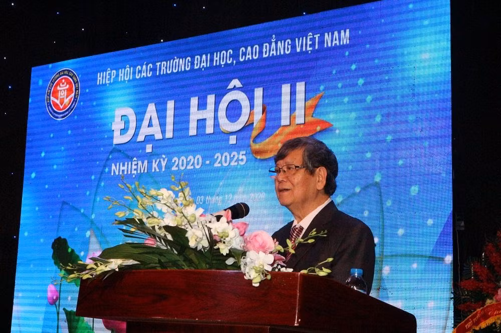Tân Chủ tịch Hiệp hội Các trường đại học, cao đẳng Việt Nam – Tiến sĩ Vũ Ngọc Hoàng (ảnh: Tùng Dương)