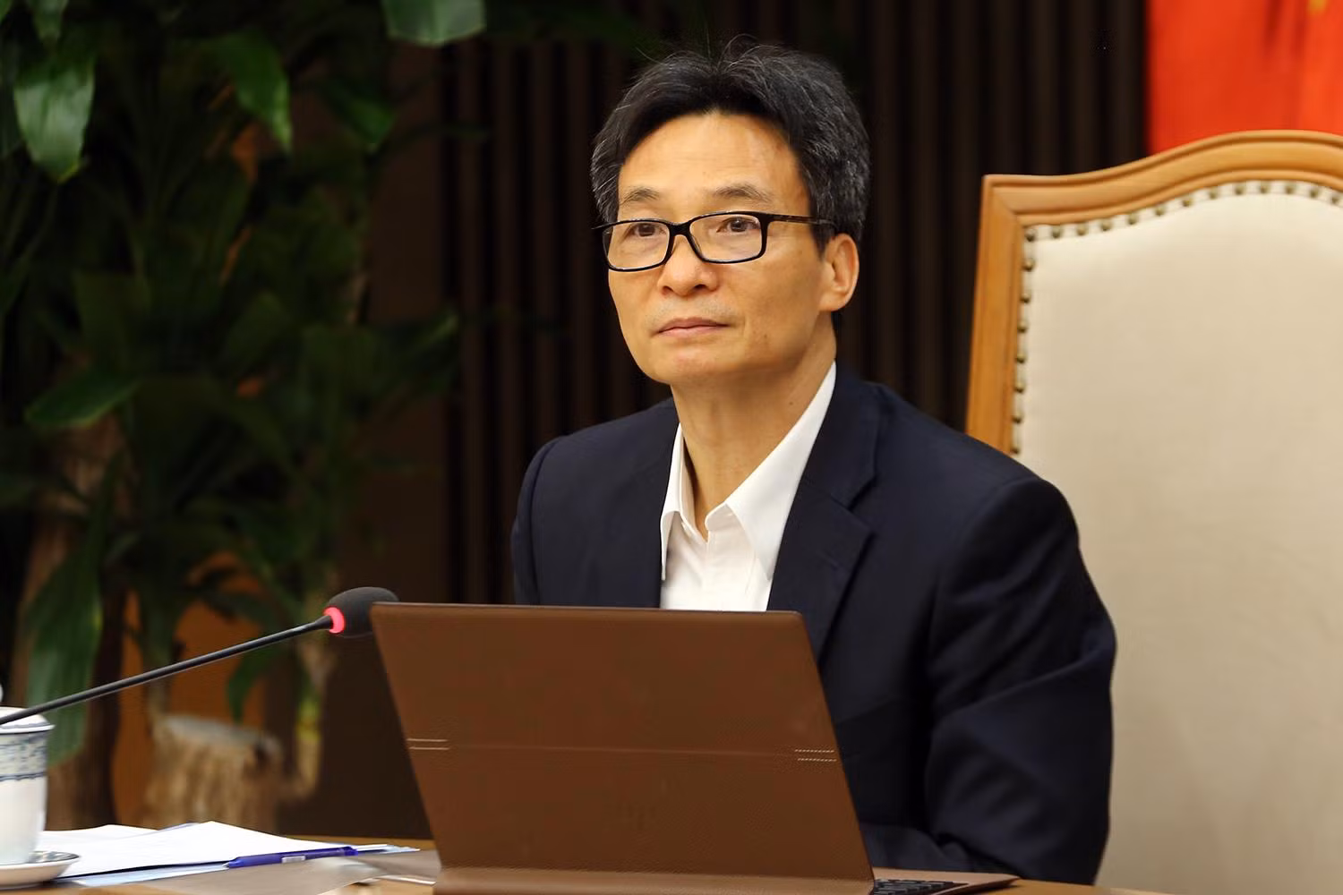 Phó Thủ tướng Vũ Đức Đam chủ trì cuộc họp Ban Chỉ đạo quốc gia phòng chống dịch bệnh COVID-19. Ảnh: VGP/Đình Nam