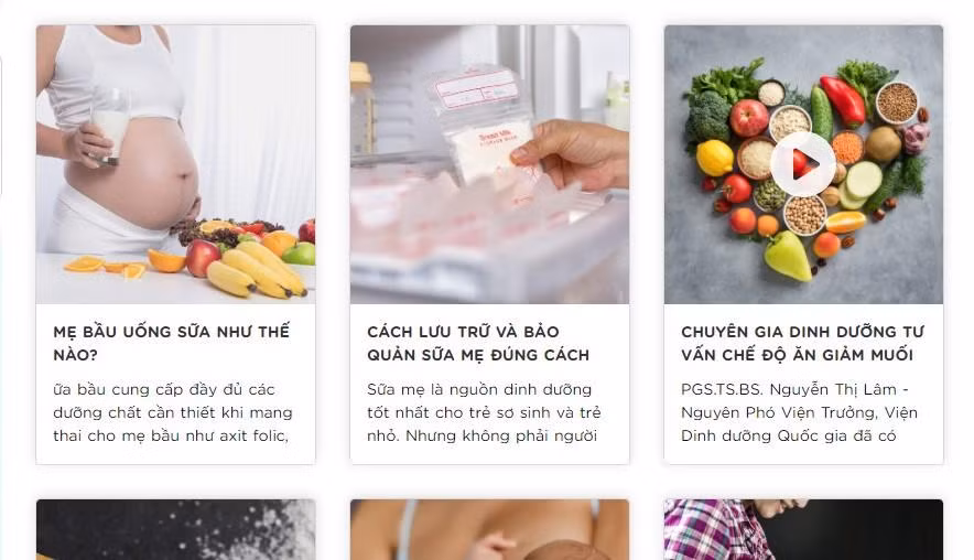 Chuyên mục “Sổ tay của mẹ” với nhiều bài viết đa dạng