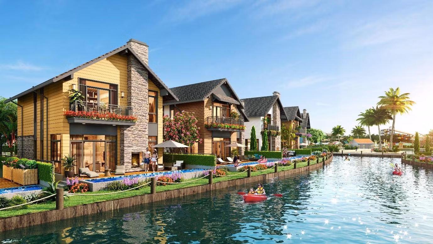 Biệt thự Lagoon The Tropicana lấy cảm hứng từ phong cách kiến trúc Châu Âu cổ tại làng Giethoorn – Hà Lan
