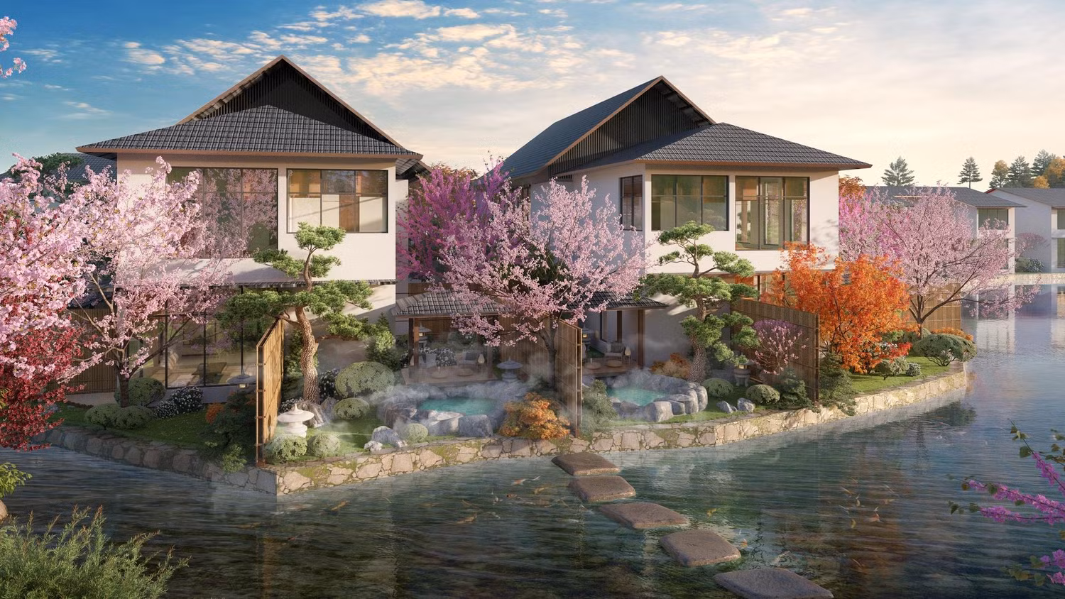 Mạch khoáng tắm quý hiếm duy nhất được cấp phép khai thác tại Quang Hanh sẽ được dẫn vào từng căn biệt thự Sun Onsen Village Mạch khoáng tắm quý hiếm duy nhất được cấp phép khai thác tại Quang Hanh sẽ được dẫn vào từng căn biệt thự Sun Onsen Village