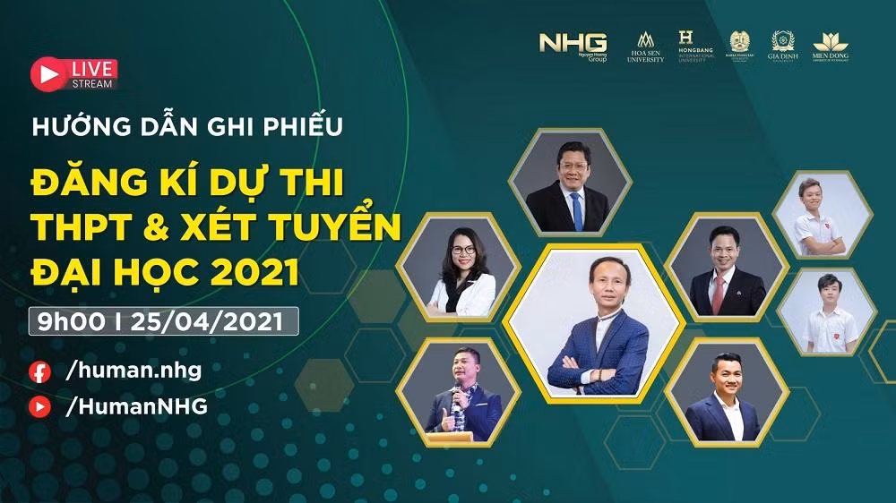 Chương trình tư vấn trực tuyến hướng dẫn ghi phiếu đăng ký dự thi Trung học phổ thông và xét tuyển đại học 2021 giúp thí sinh tự tin làm hồ sơ. Chương trình tư vấn trực tuyến hướng dẫn ghi phiếu đăng ký dự thi Trung học phổ thông và xét tuyển đại học 2021 giúp thí sinh tự tin làm hồ sơ.