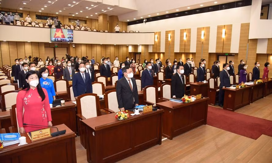 Lãnh đạo thành phố Hà Nội dự phiên khai mạc kỳ họp thứ hai, Hội đồng nhân dân thành phố khóa XVI.