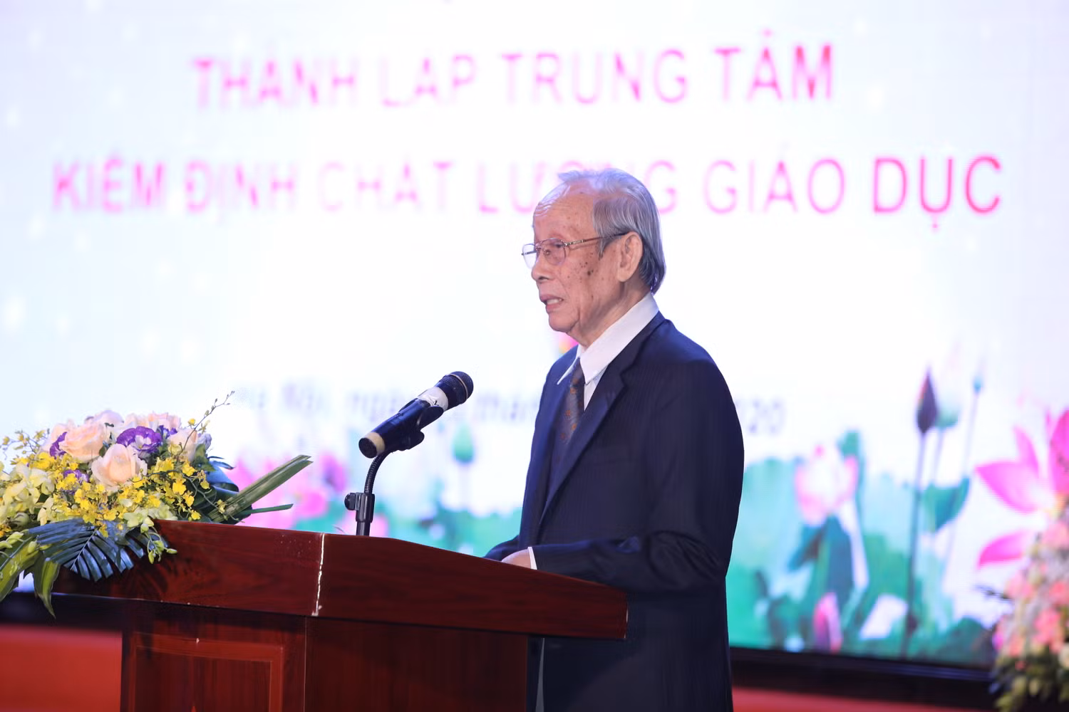 Giáo sư Trần Hồng Quân – Chủ tịch Hiệp hội Các trường đại học, cao đẳng Việt Nam (ảnh: Thùy Linh)