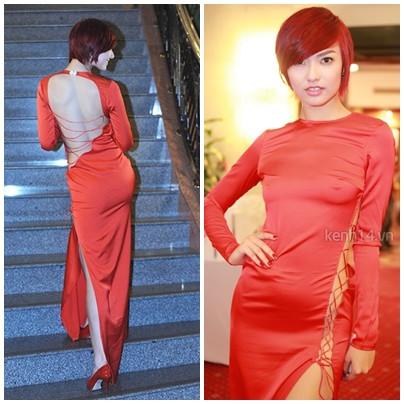 Chiếc váy đỏ này của Hồng Quế sẽ đẹp hơn rất nhiều nếu cô "nhớ" mặc nội y Chiếc váy đỏ này của Hồng Quế sẽ đẹp hơn rất nhiều nếu cô "nhớ" mặc nội y