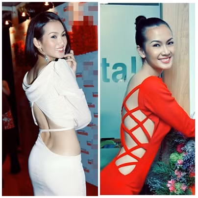 "Bà mẹ một con" Anh Thư cũng là một trong những mỹ nhân "nghiện" khoe lưng