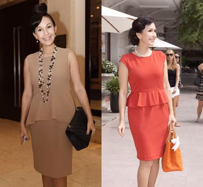 “Người đẹp không tuổi” Diễm My nhanh chóng cập nhật xu hướng peplum sang trọng và quý phái. “Người đẹp không tuổi” Diễm My nhanh chóng cập nhật xu hướng peplum sang trọng và quý phái.