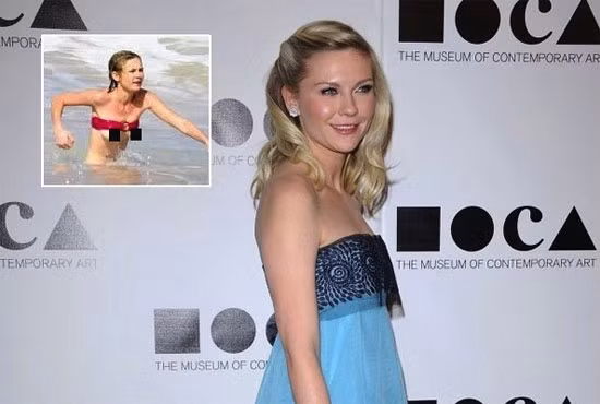Kirsten Dunst mặc áo bikini cũng như không Kirsten Dunst mặc áo bikini cũng như không