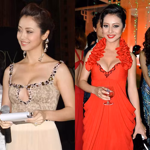 Được mệnh danh là “Nữ hoàng khoe ngực” nên trong tất cả các tình huống Jennifer Phạm luôn tìm cách khoe khuôn ngực đầy. Được mệnh danh là “Nữ hoàng khoe ngực” nên trong tất cả các tình huống Jennifer Phạm luôn tìm cách khoe khuôn ngực đầy.