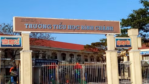 Trường Tiểu học Bình Chánh. (Ảnh: H.L)