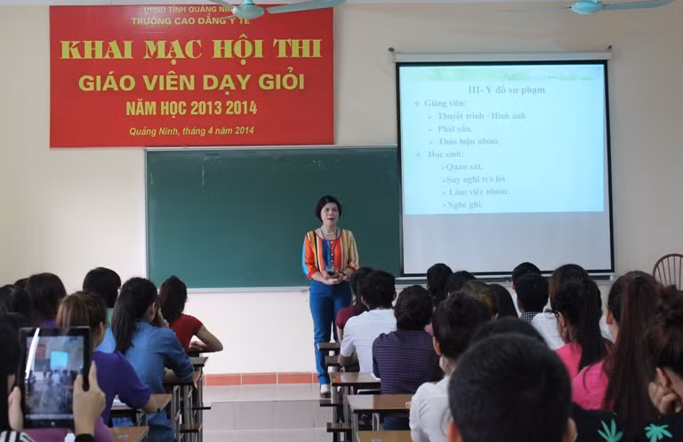 Cuộc thi giáo viên dạy giỏi (Ảnh minh họa trên giaoduc.net.vn).