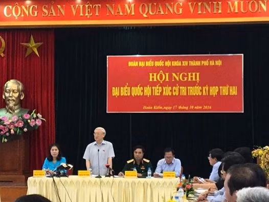 Tổng Bí thư Nguyễn Phú Trọng: "Nhốt quyền lực vào trong lồng quy chế" (Ảnh: infonet.vn).