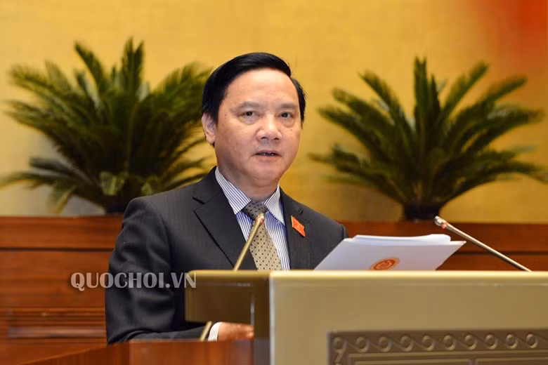 Chủ nhiệm Ủy ban Pháp luật của Quốc hội - ông Nguyễn Khắc Định. Ảnh: Quochoi.vn