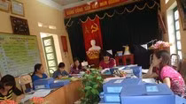 Giáo viên vất vả với đủ loại hồ sơ, sổ sách (Ảnh minh họa: mnvanyen.thainguyen.edu.vn). Giáo viên vất vả với đủ loại hồ sơ, sổ sách (Ảnh minh họa: mnvanyen.thainguyen.edu.vn).