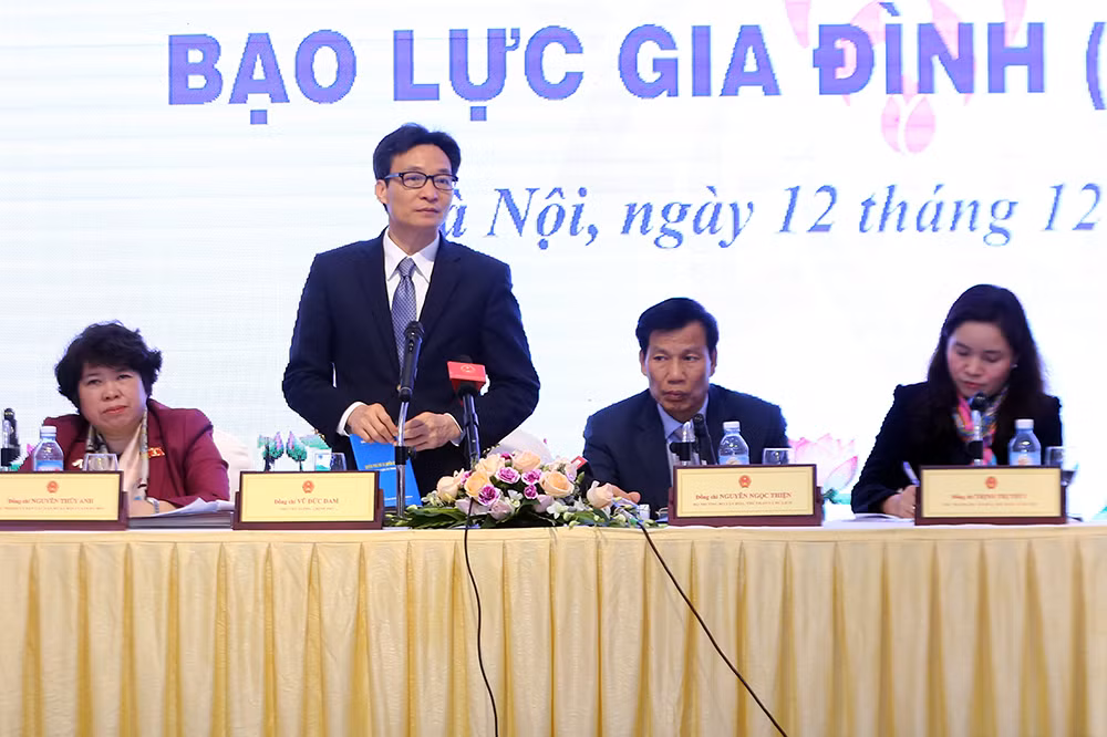 Phó Thủ tướng Vũ Đức Đam phát biểu tại Hội nghị. Ảnh: Chinhphu.vn