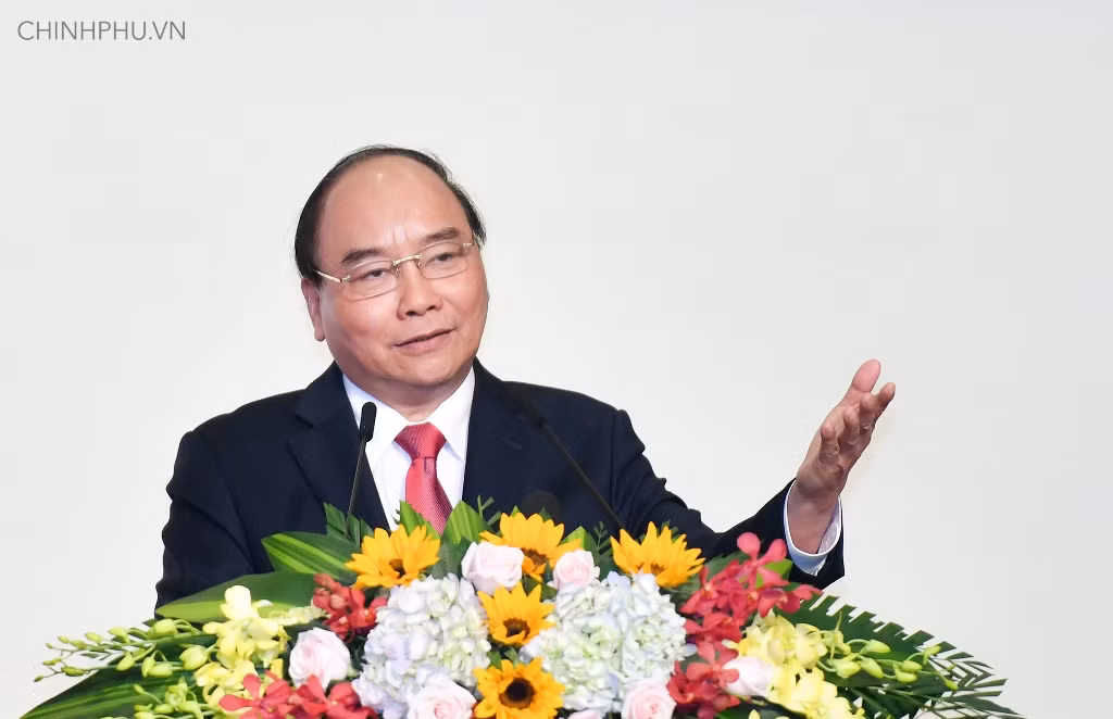Thủ tướng phát biểu tại buổi lễ. Ảnh: VGP