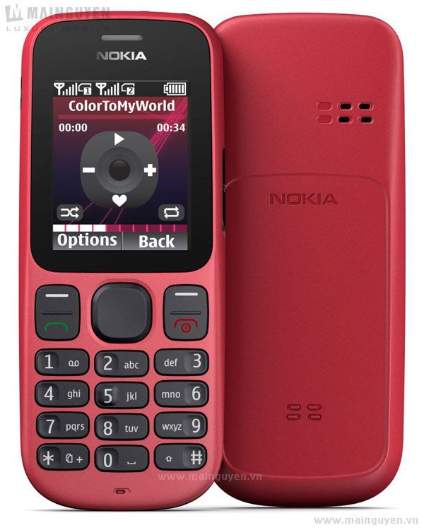 2 sim 2 sóng và với pin Li-ion dung lượng 800 mAh thấp hơn 4 mẫu còn lại nhưng nó đủ để nokia 101 hoạt động trong 600 giờ ở chế độ chờ