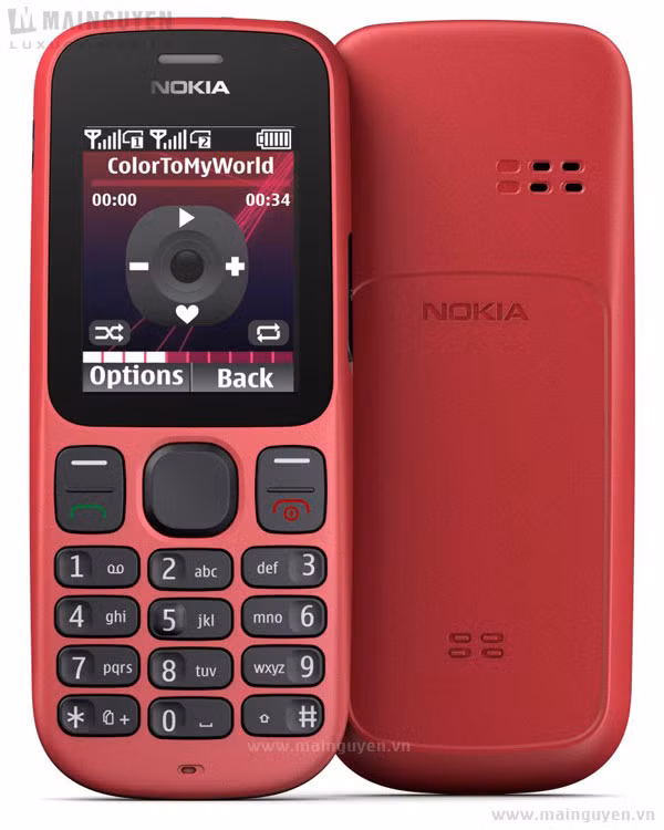 2 sim 2 sóng và với pin Li-ion dung lượng 800 mAh thấp hơn 4 mẫu còn lại nhưng nó đủ để nokia 101 hoạt động trong 600 giờ ở chế độ chờ
