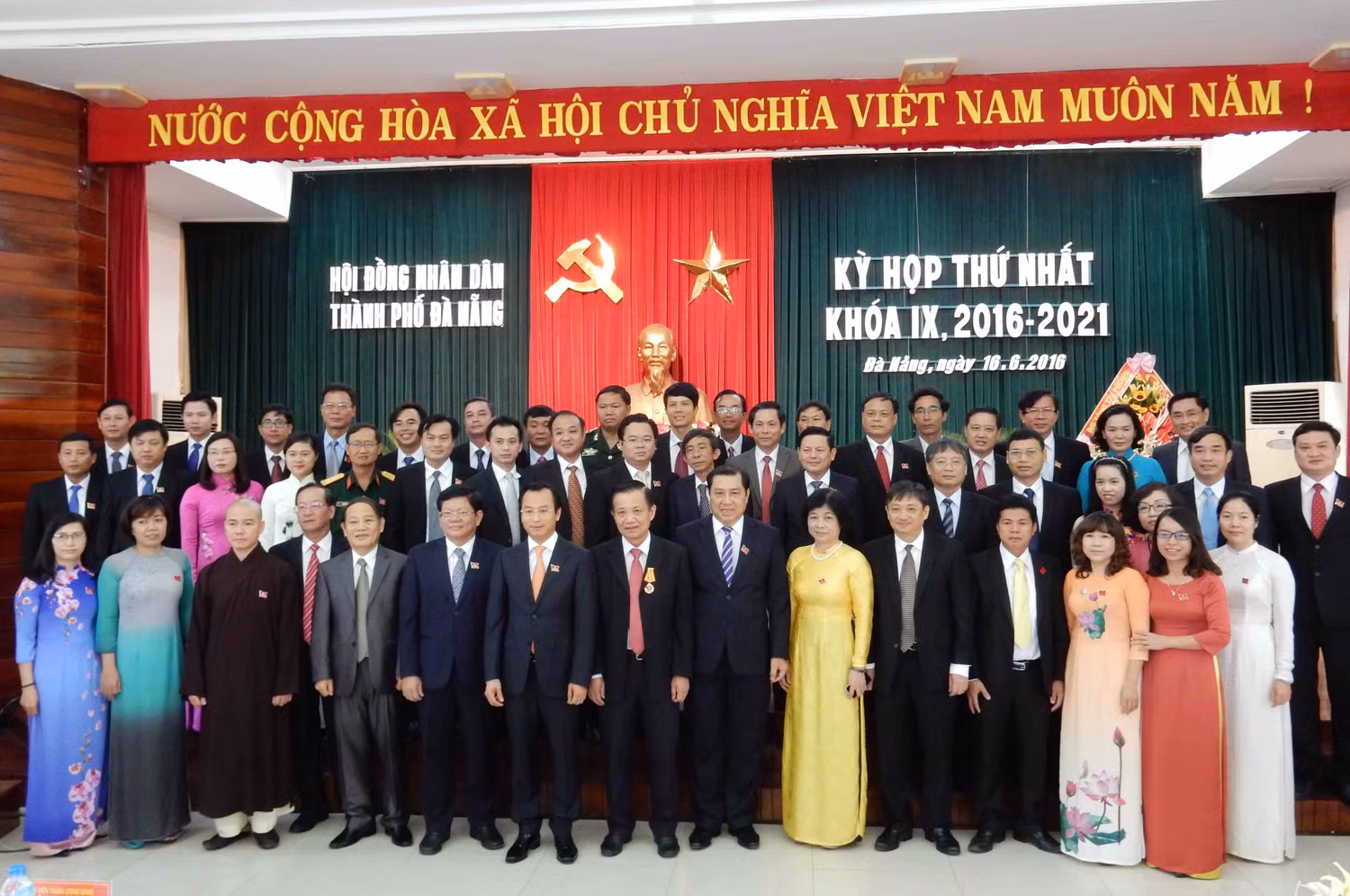 Các đại biểu HĐND TP Đà Nẵng nhiệm kỳ 2016-2021. Ảnh: Hoàng Tuấn