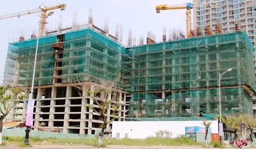 Công trình khách sạn xây dựng không phép bị xử phạt 1 tỷ đồng. Ảnh: TT