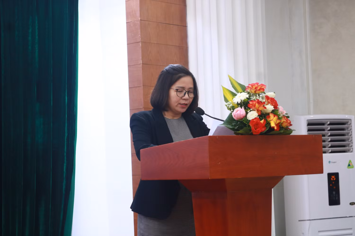 Bà Trần Thị Nhị Thủy phát biểu khai mạc Hội nghị. Ảnh: Anh Trang Bà Trần Thị Nhị Thủy phát biểu khai mạc Hội nghị. Ảnh: Anh Trang