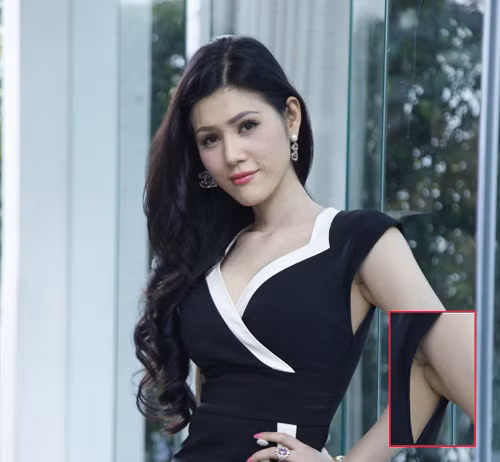 Maria Đinh Phương Ánh cũng đã từng bị 'soi' vì vùng da dưới cánh tay 'kì lạ'