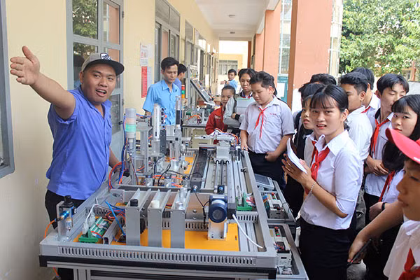 Tiết thực hành của học sinh Trường Cao đẳng nghề Công nghệ cao Đồng Nai. (Ảnh: website nhà trường).
